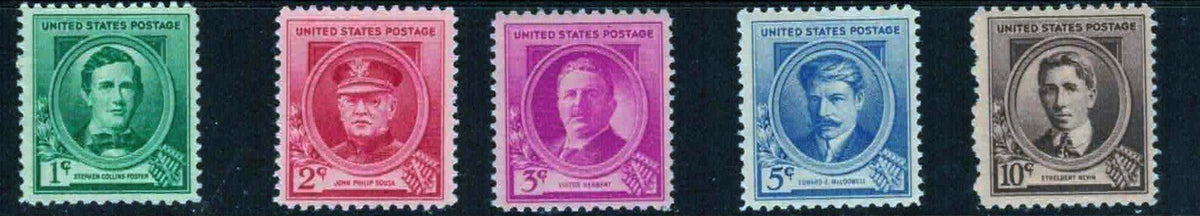 US 859-893 MNH FAMOUS AMERICANS complete set Arts & Science 112022FRAS05M ZAYIX