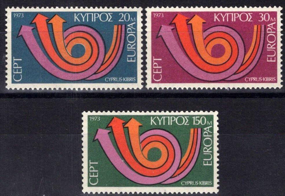 Cyprus 396-398 MNH Europa Post Horn of Arrows ZAYIX 083022S163