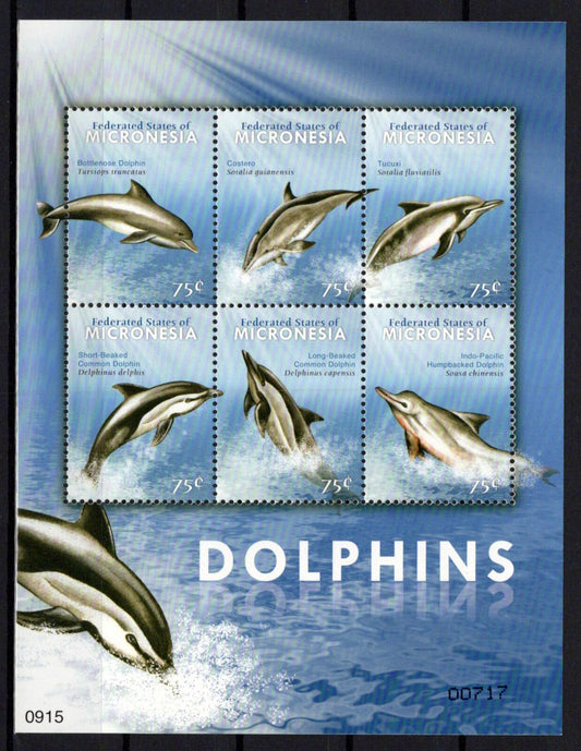 Micronesia 828 MNH Marine Life Dolphins