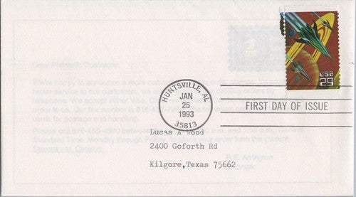 US Cover 2741-2745 set of 5 Uncacheted FDC Huntsville Alabama ZAYIX 120622SM129