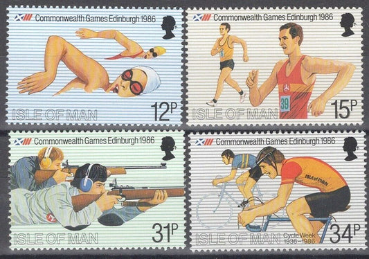 ZAYIX Great Britain - Isle of Man 297-300 MNH Sports Bicycling Swimming