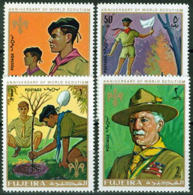 ZAYIX Fujeira 513-516 MNH Boy Scouts Lord Baden-Powell 042523S10