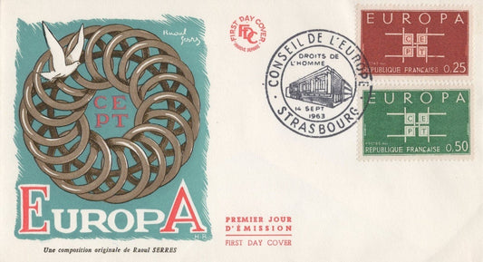 France 1045-1046 FDCRaoul Serres Art cachet Europa CEPT ZAYIX 032323SM37