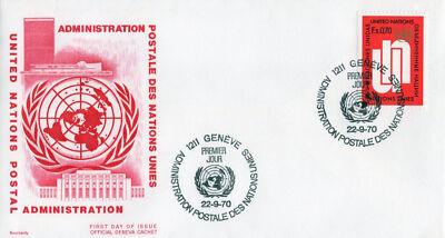 United Nations FDC UN Postal Administration - Geneva Cachet ZAYIX 031823SM31