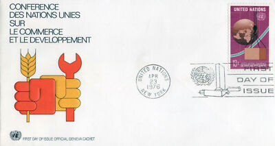 United Nations FDC Trade & Development Geneva cachet ZAYIX 031823SM25