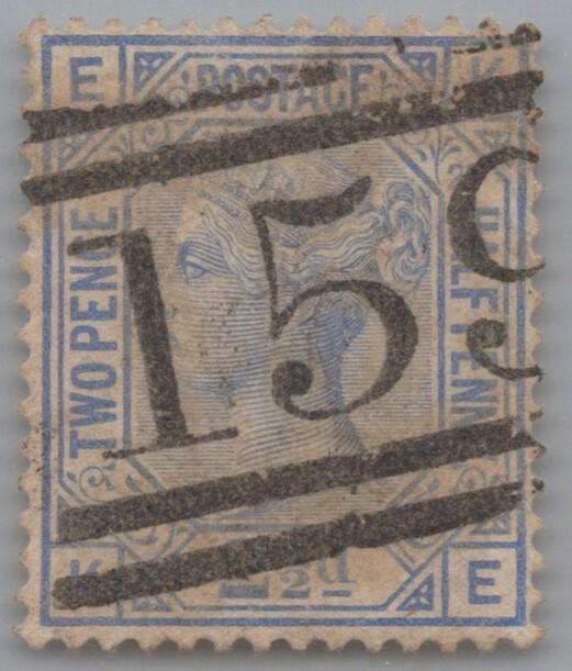 Great Britain 68 used Plate 20 2 1/2p ultra Victoria ZAYIX 103022S30