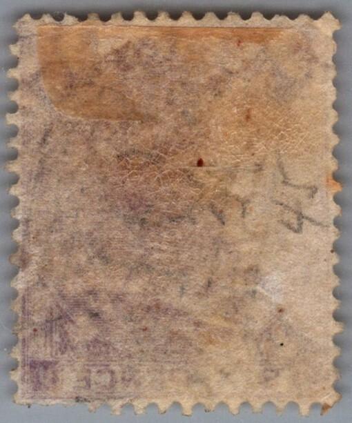 Great Britain 39 used 6p lilac Victoria torn corner CV $105 ZAYIX 103022S44