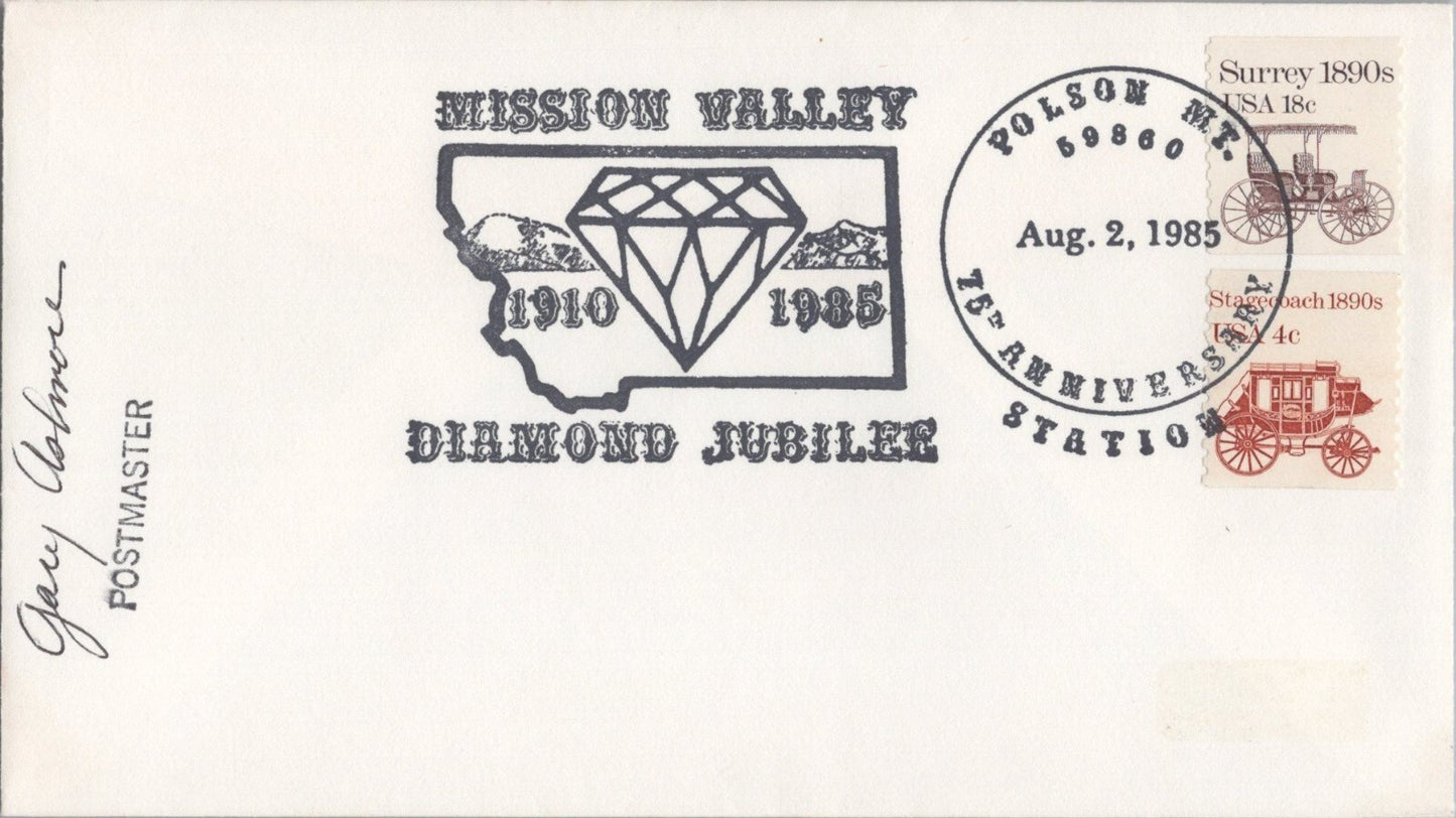 US Event Cover Mission Valley, Mt. Diamond Jubilee ZAYIX 041322SM89