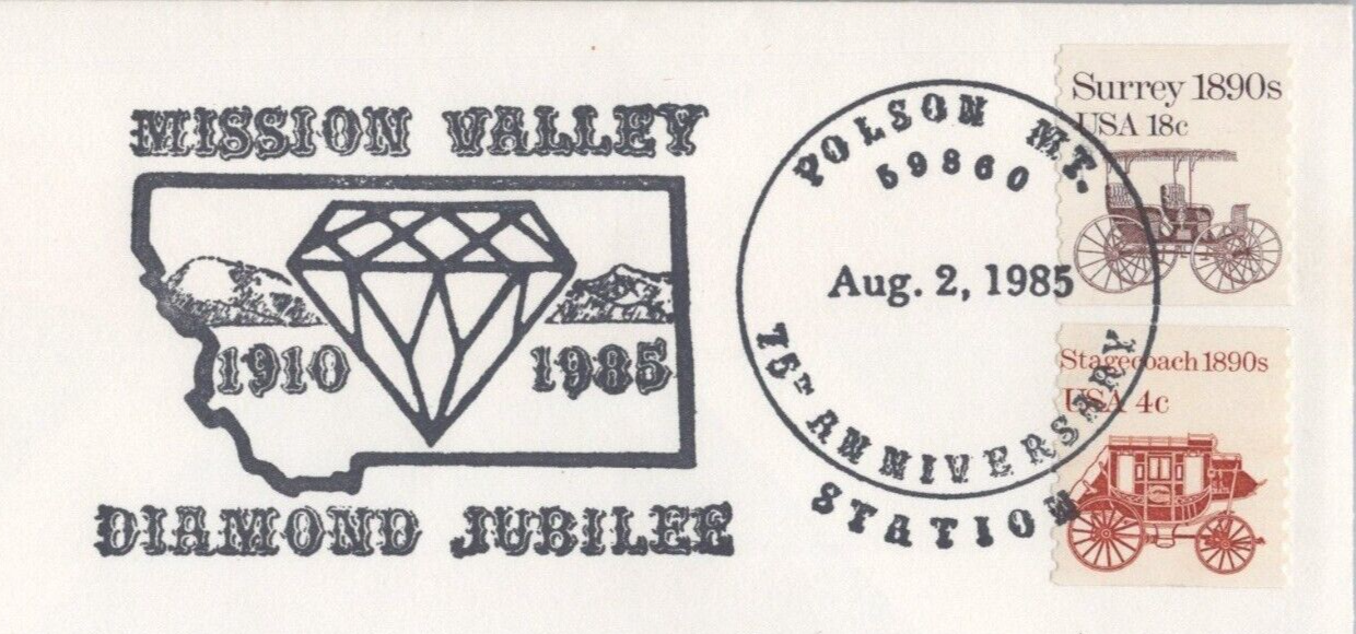 US Event Cover Mission Valley, Mt. Diamond Jubilee ZAYIX 041322SM89