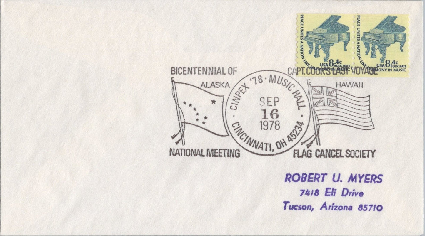 US Event Cover CINPEX 78 Bicentennial Captain Cook ZAYIX 041322SM79