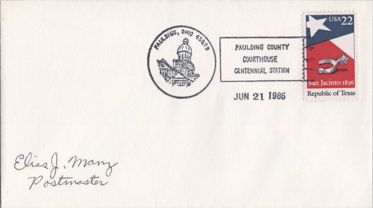 US Event Cover Pauling OH County Courthouse Centennial ZAYIX 041322SM128