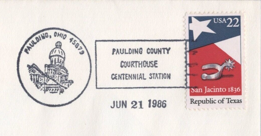 US Event Cover Pauling OH County Courthouse Centennial ZAYIX 041322SM128