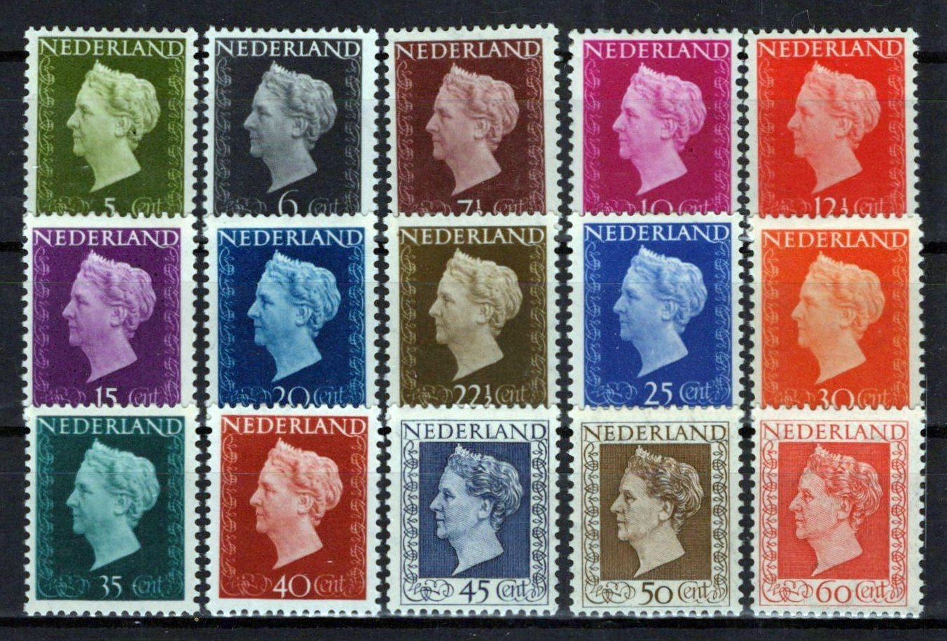Netherlands 286-300 MH Queen Wilhelmina Zayix Stamps 0125S0223