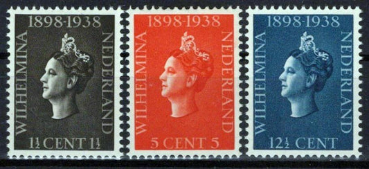 Netherlands 209-211 MNH Queen Wilhelmina Zayix Stamps 0125S0226