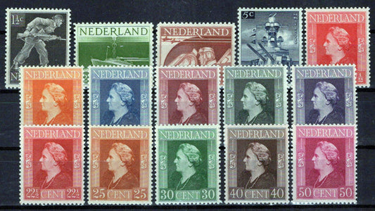 Netherlands 262-276 MNH Ships Aviation Queen Wilhelmina Zayix Stamps 0125S0227M