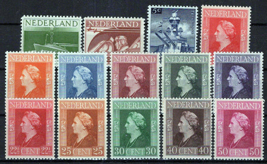 Netherlands 263-276 MNH Ships Aviation Queen Wilhelmina Zayix Stamps 0125S0228