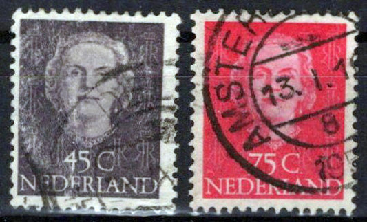 Netherlands 326-327 Used Queen Juliana Zayix Stamps 0125S0241