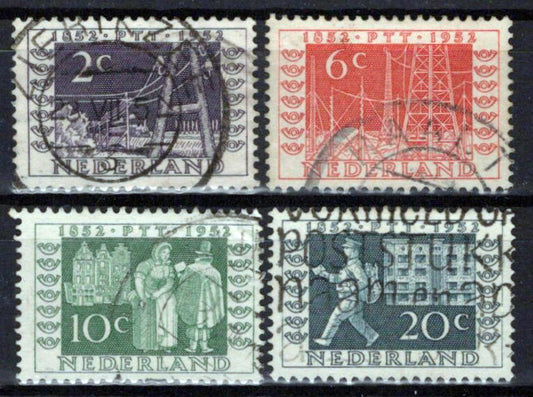 Netherlands 332-335 Used Communications Radio Trains Zayix Stamps 0125S0248