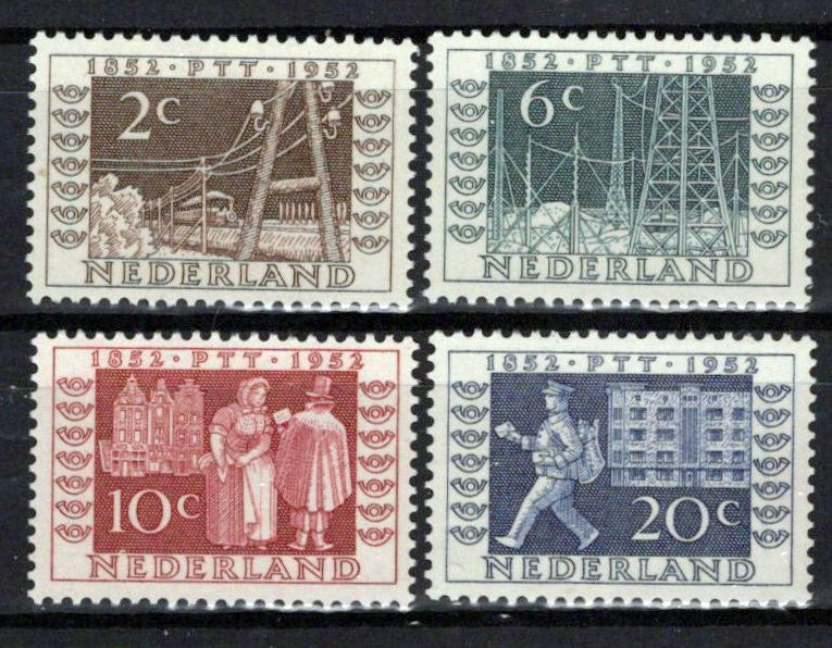 Netherlands 336-339 MNH Communications Radio Trains Zayix Stamps 0125S0250M