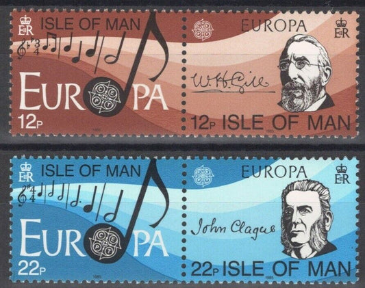 ZAYIX Great Britain - Isle of Man 282-283 MNH Europa Manx Composers Music