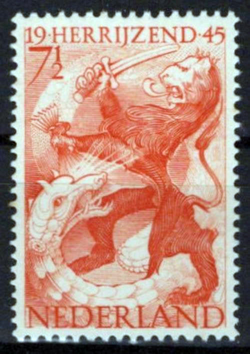 Netherlands 277 MNH Lion & Dragon Zayix Stamps 0125S0263M