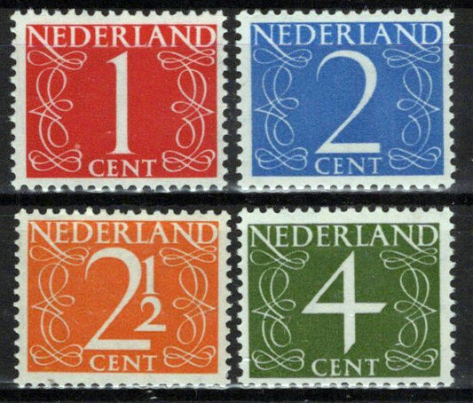 Netherlands 282-285 MNH Numerals Zayix Stamps 0125S0264