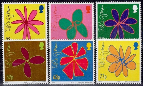 Isle of Man 960-965 MNH Flowers Paul McCartney ZAYIX 041322S23M