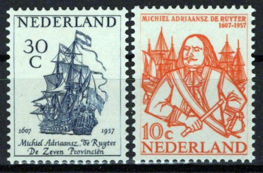 Netherlands 370-371 MNH Admiral M. A. de Ruyter Zayix Stamps 0125S0280M
