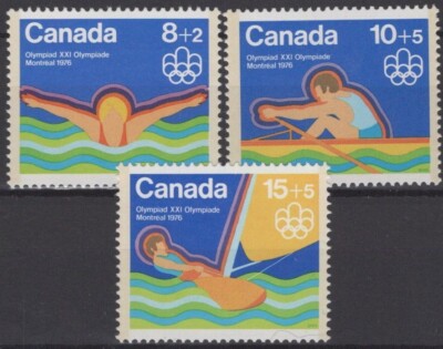 Canada B4-B6 MNH Semi-Postal Olympics Sports Swimming Rowing ZAYIX 121722S21