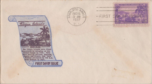 US MP# 802-14 Sidenius cachet FDC - Virgin Island Territory ZAYIX 121022SM87
