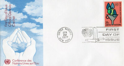 United Nations FDC UN Water Conference - Geneva cachet ZAYIX 031823SM22