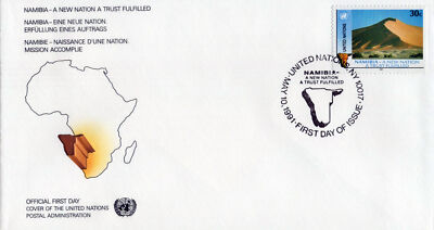 United Nations FDC Namibia a New Nation - Geneva Cachet ZAYIX 031823SM33