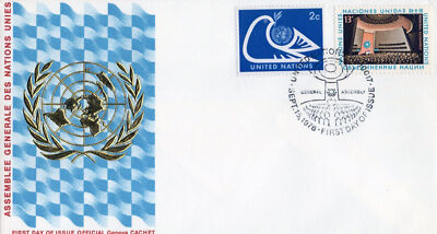 United Nations FDC UN General Assembly - Geneva cachet ZAYIX 031823SM28
