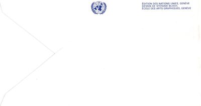 United Nations Geneva FDC 45th Year souvenir sheet UNPA ZAYIX 031823SM132