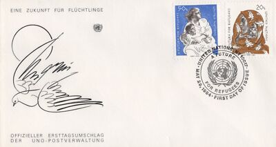 United Nations FDC Future for Refugees Geneva cachet ZAYIX 031823SM150M