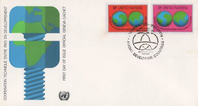 United Nations FDC Cooperation Developing Nations Geneva cach ZAYIX 031823SM137