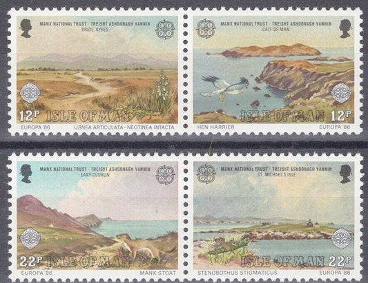 ZAYIX Great Britain - Isle of Man 306-307 MNH Europa Seascapes Manx Natl Trust