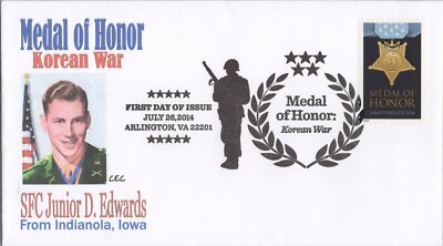 FDC 2014 US 4822a CEC cachet Medal of Honor / Korean War PM ZAYIX 070422SM18