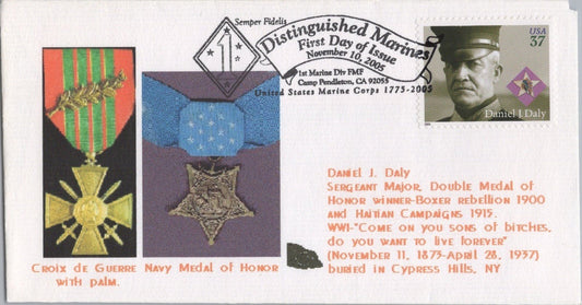 FDC US 3964 Onedog - Distinguished Marines - Camp Pendleton CA ZAYIX 070422SM29