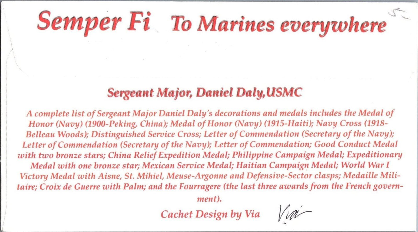 FDC US 3964 Via Cachet - Distinguished Marines - Washington DC ZAYIX 070422SM37