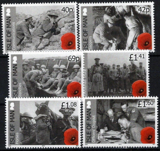 Isle of Man 1620-1625 MNH WWI Photographs Military ZAYIX 033023S42