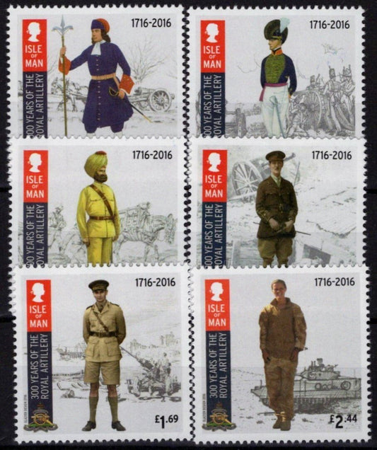 Isle of Man 1789-1794 MNH Royal Artillery Military Uniforms ZAYIX 033023S47