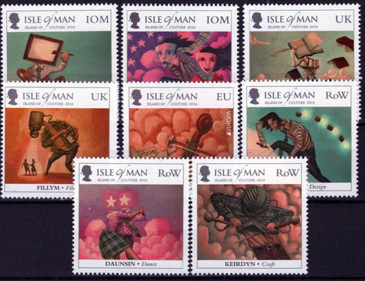 Isle of Man 1611-1618 MNH Visual Arts Literature Music Film ZAYIX 033023S41