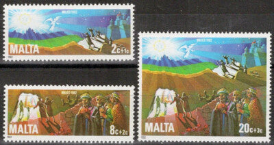 Malta B45B47 MNH SemiPostal Religion Three Kings Christmas ZAYIX 080122S09