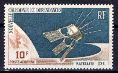 New Caledonia C46 MNH Air Post Communications Satellite ZAYIX 0624S0093