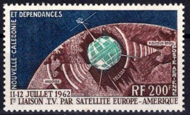New Caledonia C33 MNH Air Post Communications Satellite ZAYIX 0624S0094