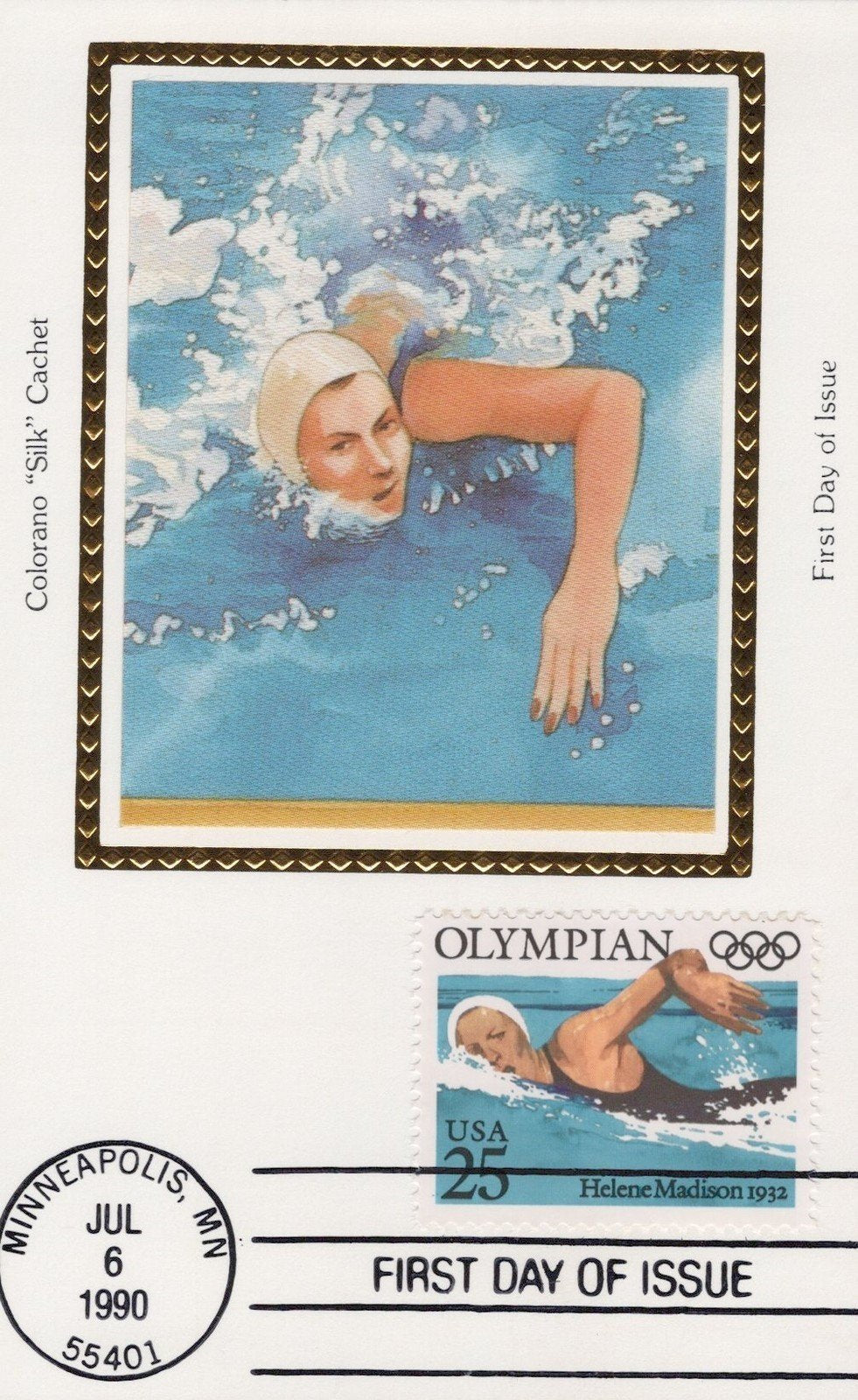 Zayix US Colorano Maxi Card FDC 2496-2500 Summer Olympics Champions ZAYIX 092523SM33