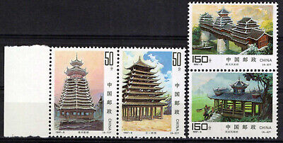 China PRC 2766a-2768a MNH Pairs Dong Architecture Zayix Stamps 1224S0092