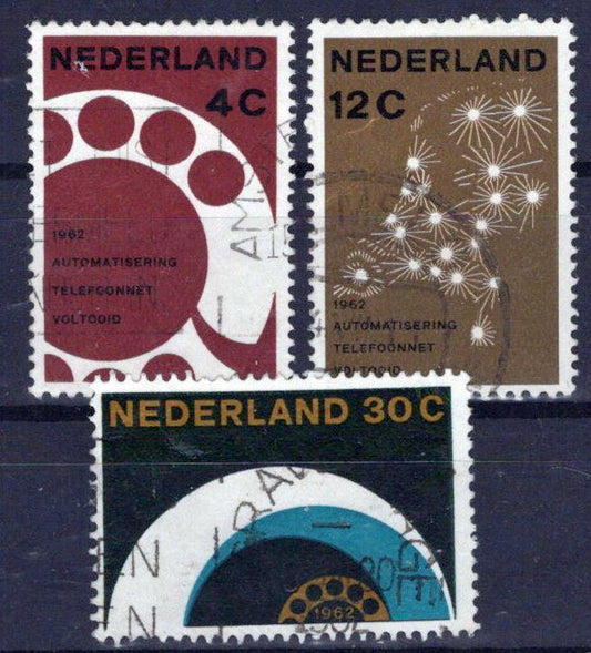 Netherlands 391-393 Used Communications Telephones Zayix Stamps 0125S0293
