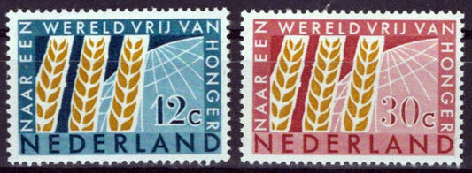 Netherlands 413-414 MNH Freedom From Hunger FAO Zayix Stamps 0125S0295M